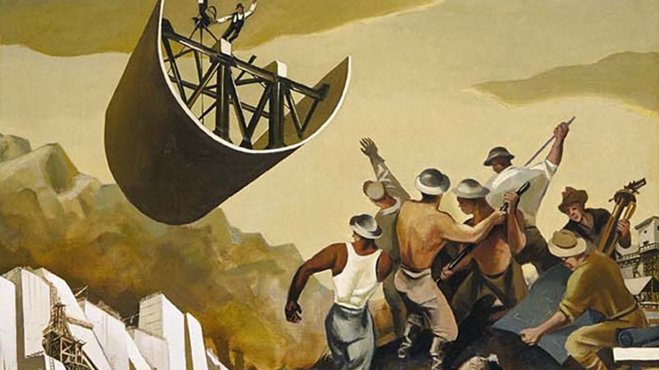 President Ramaphosa S New Deal Daily Friend   William Gropper   Construction Of A Dam 1939 