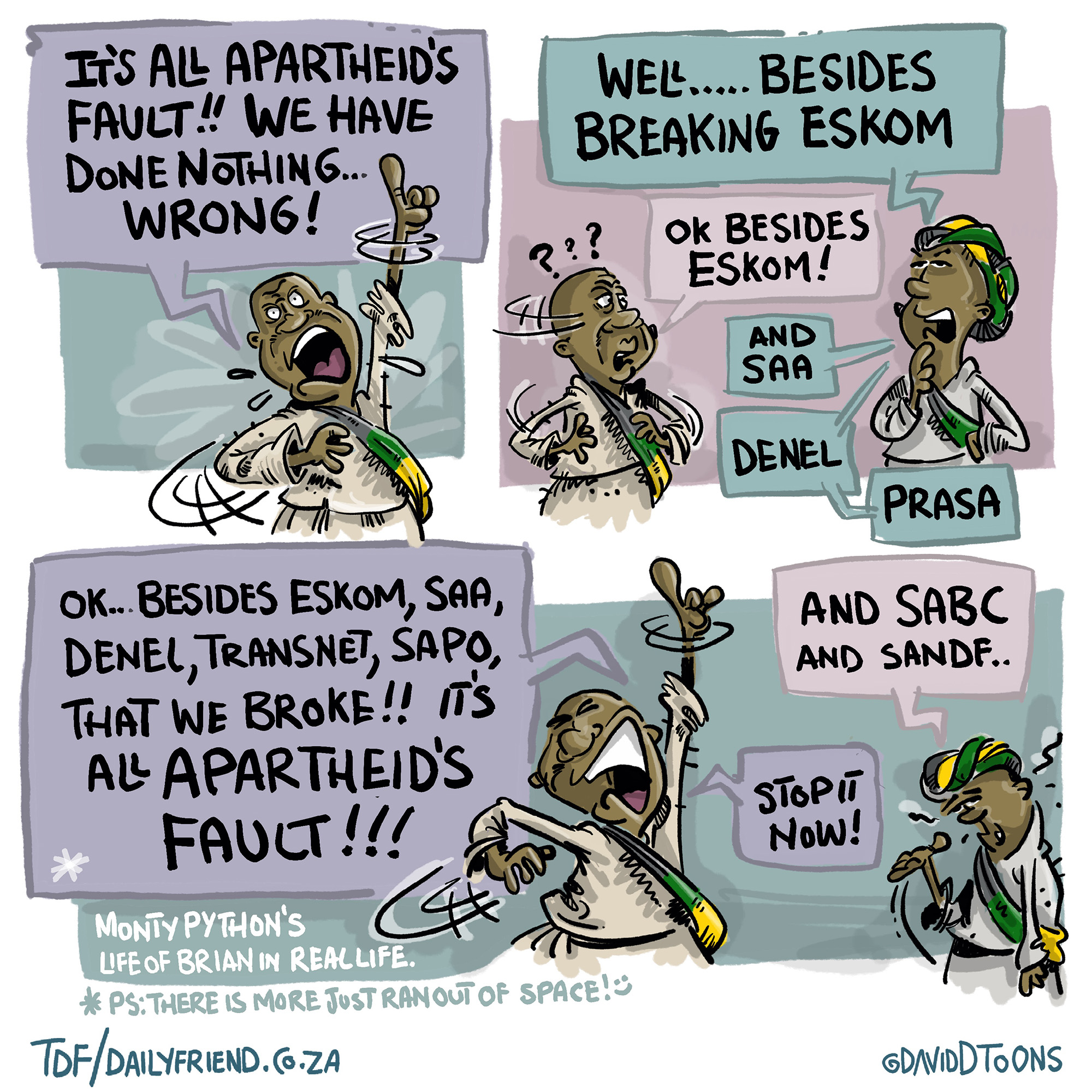 Apartheid’s fault