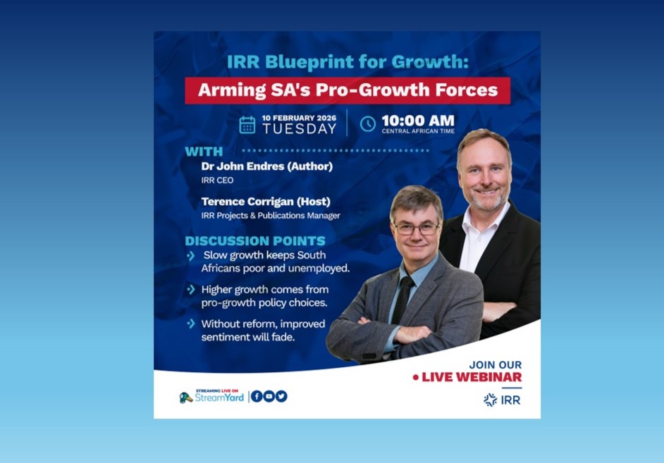 IRR webinar tomorrow on first 2026 Blueprint for Growth paper - Daily ...